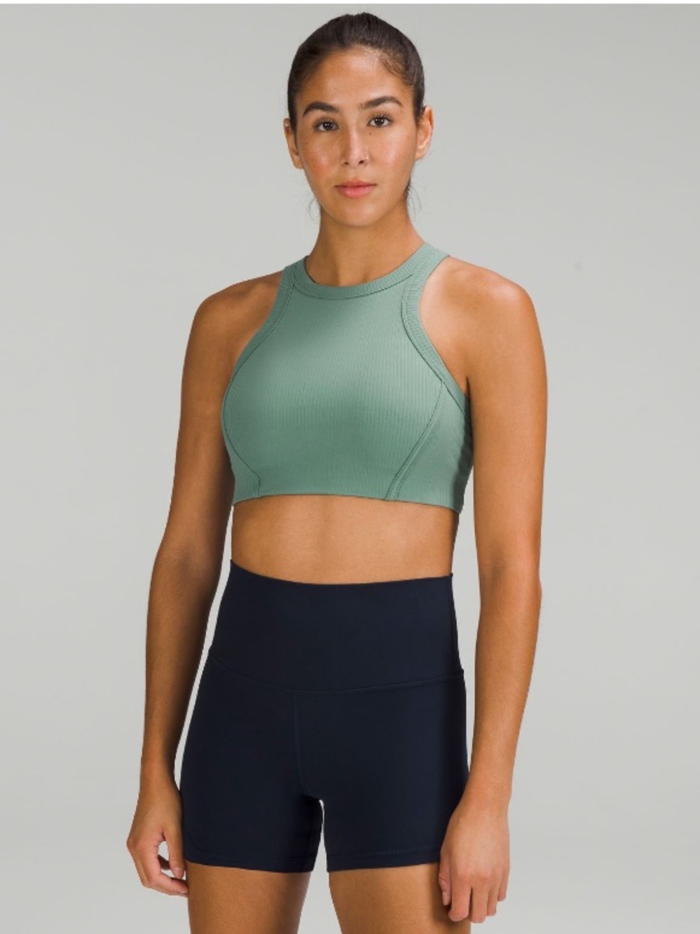 lululemon athletica Ribbed Nulu High-Neck Yoga Bra